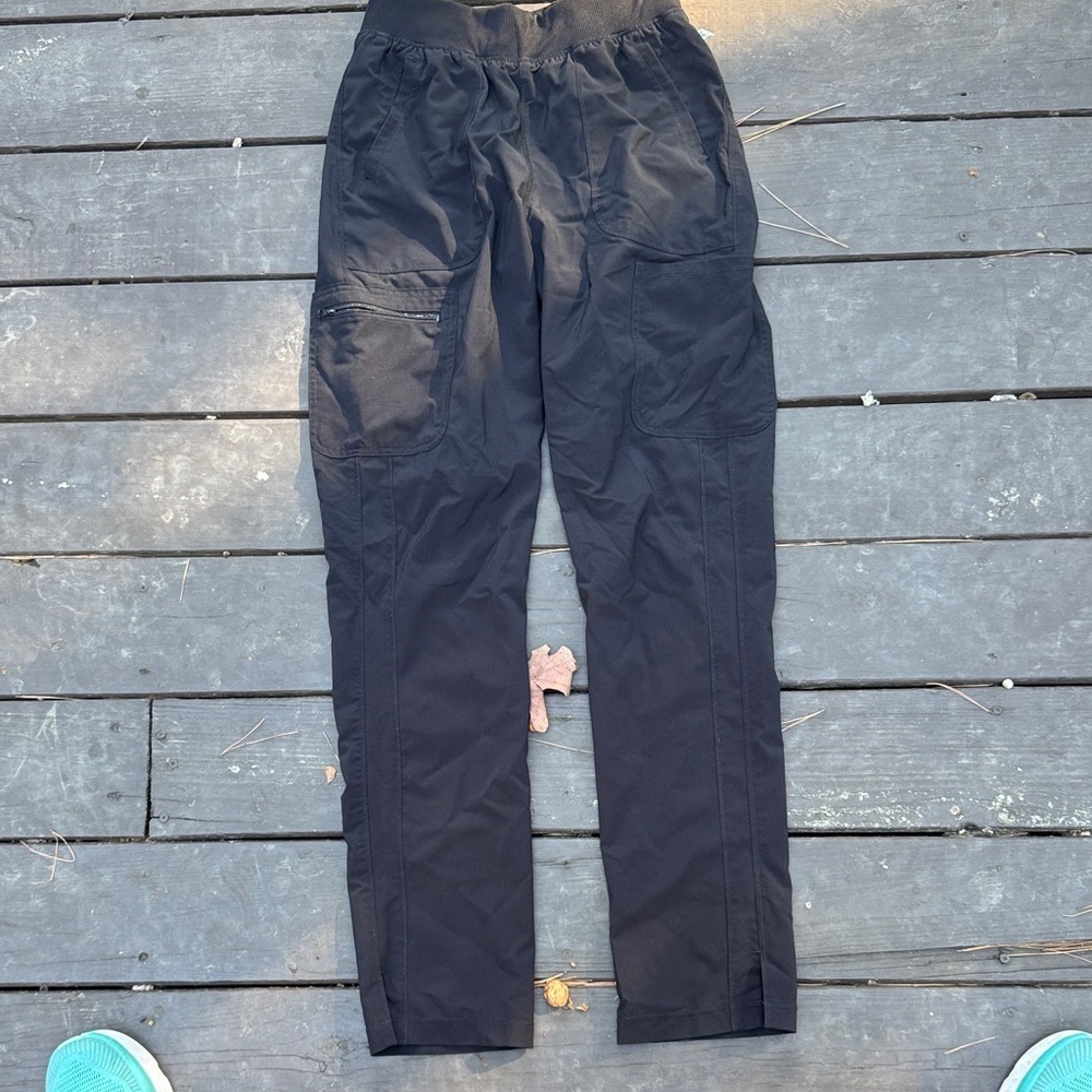 Black scrub pants size S Tall